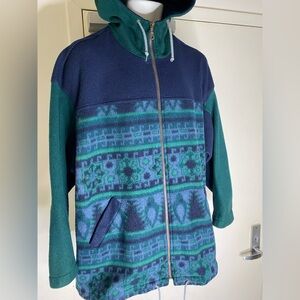 Vintage East West Hooded Jacket Size Medium
